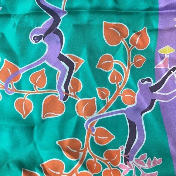 Kate Spade Monkey Silk Scarf - Picture 3 of 4